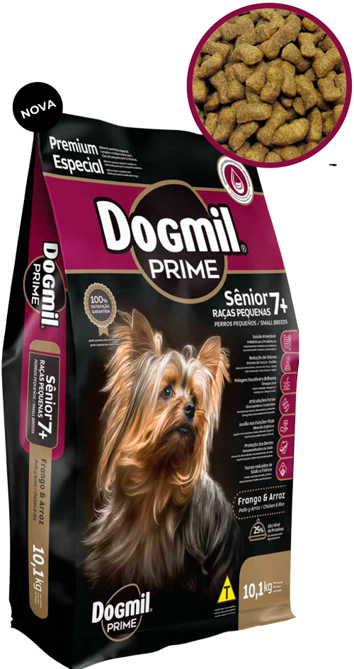 Dogmil Prime Sênior 7+ - Raças pequenas